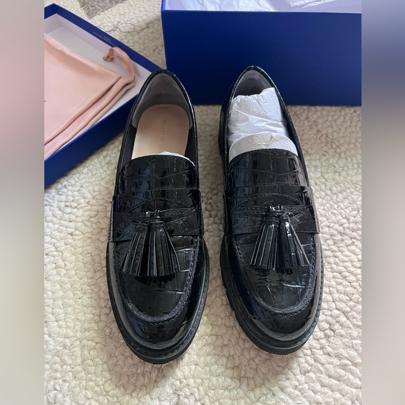 Stuart Weitzman Adrina Tassel Patent Leather Loafers - Picture 13 of 13